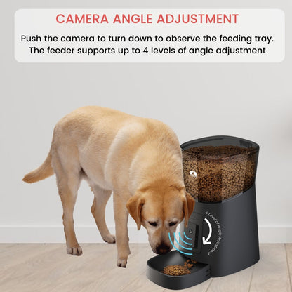 Floofi Smart Pet Feeder with Camera - Black - FI-FD-110-CX