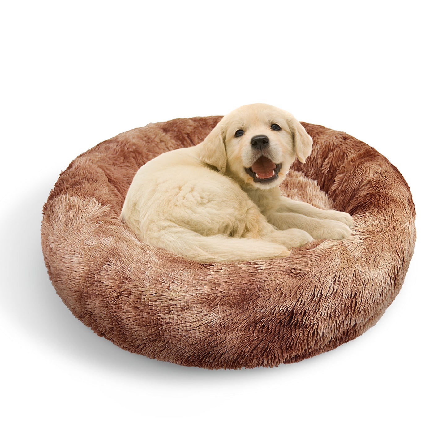 Pawfriends Dog Cat Pet Calming Bed Warm Soft Plush Round Nest Comfy Sleeping Kennel Cave 70