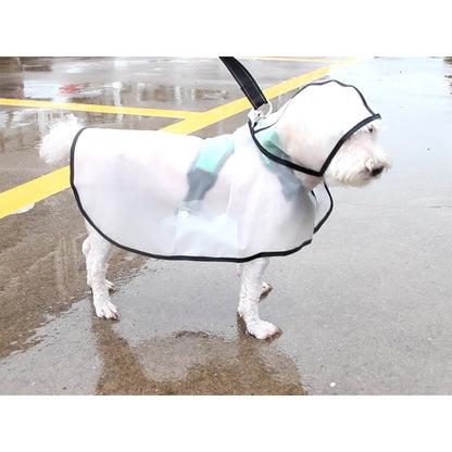 Pawfriends TPU Transparent Pet Cape Raincoat Large Dog Teddy Fado Koki Dog Dog Clothing
